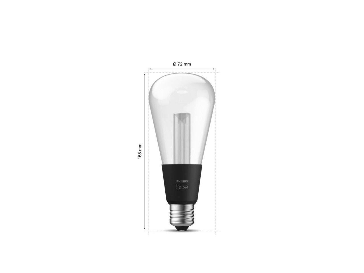 Philips Hue - 3x Lightguide ST72 Edison Pære E27 - Bundle