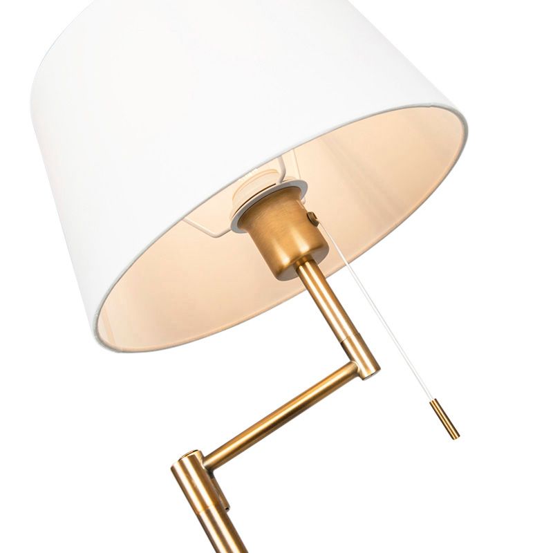 Smart klassieke vloerlamp brons met wit incl. WiFi A60 - Ladas Fix