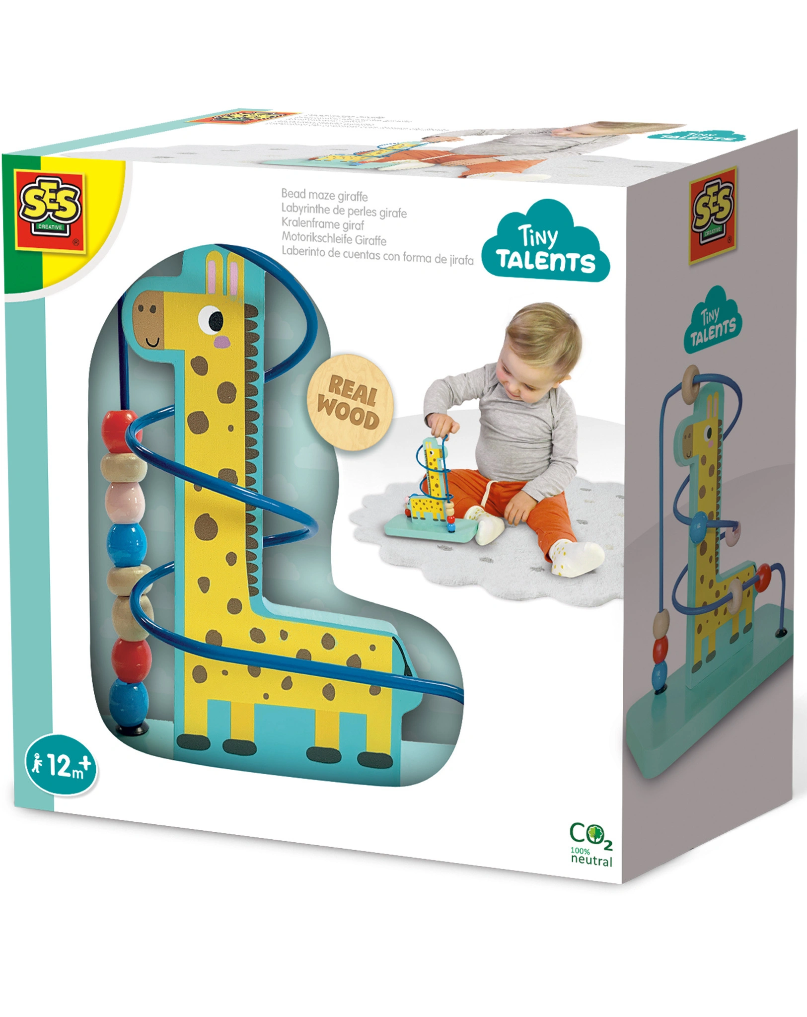 Motorikschleife GIRAFFE in bunt
