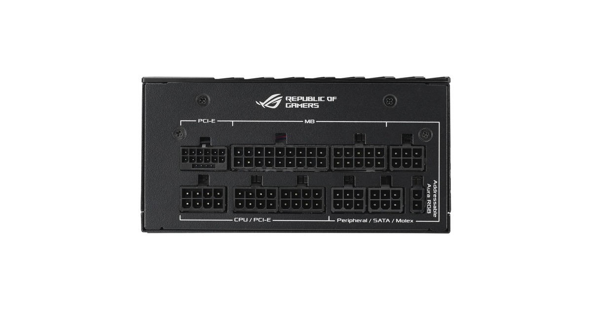 ASUSROG Loki SFX-L Platinum modulaire 1000 watt voeding   (Zwart, 1x 12V-2x6, 3x PCIe)