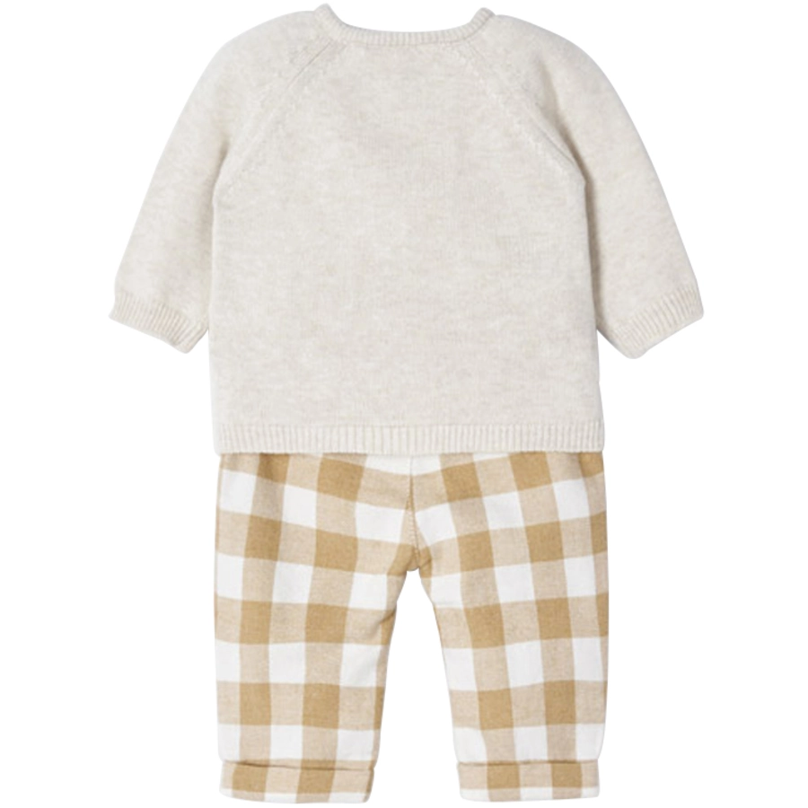 Mayoral Set Pullover und Hose weißbeige