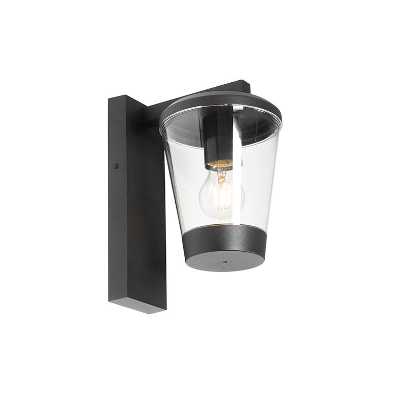 Moderne buiten wandlamp zwart IP44 - Joren
