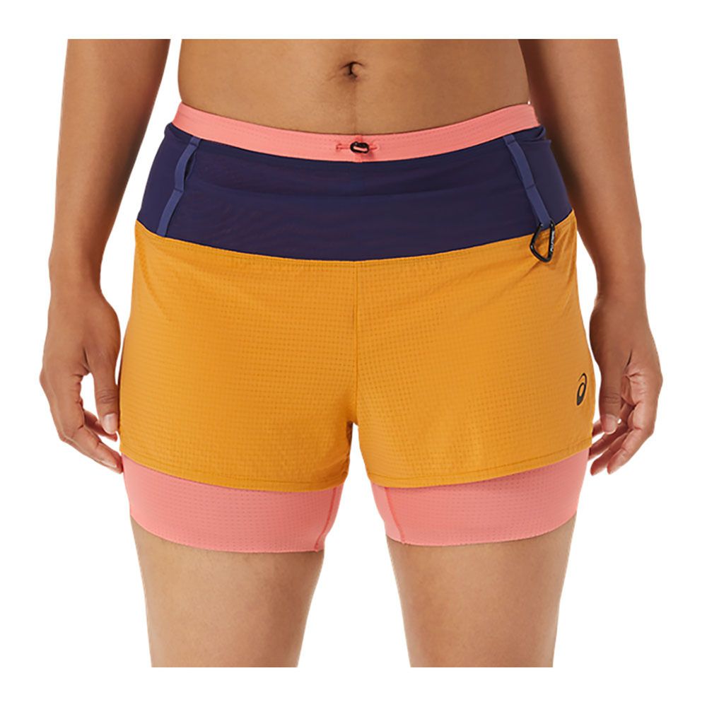 Asics FUJITRAIL™ 2-N-1 - Short Femme sandstorm/papaya