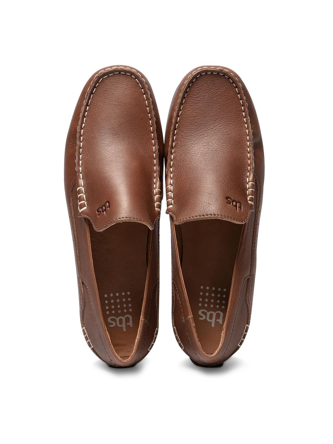 Mocassins Homme En Cuir Marron