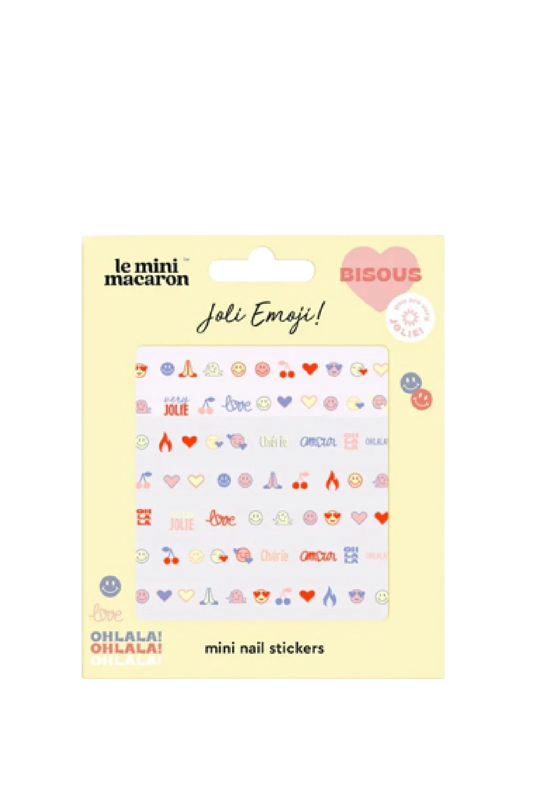 Le Mini Macaron Mini Nail Art jolie emoji