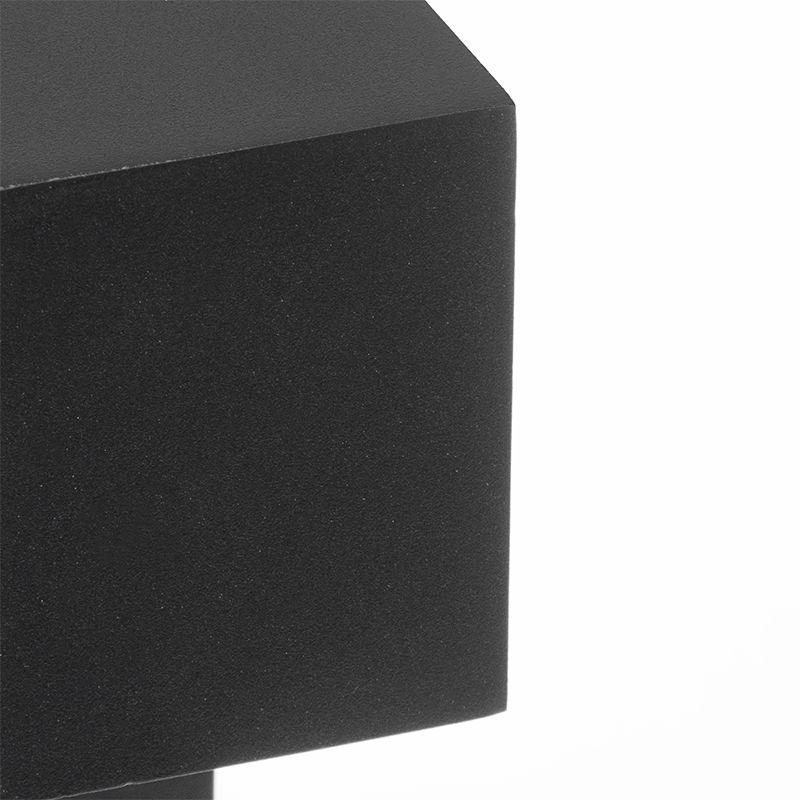 Industriële staande buitenlamp zwart 35 cm IP44 - Baleno