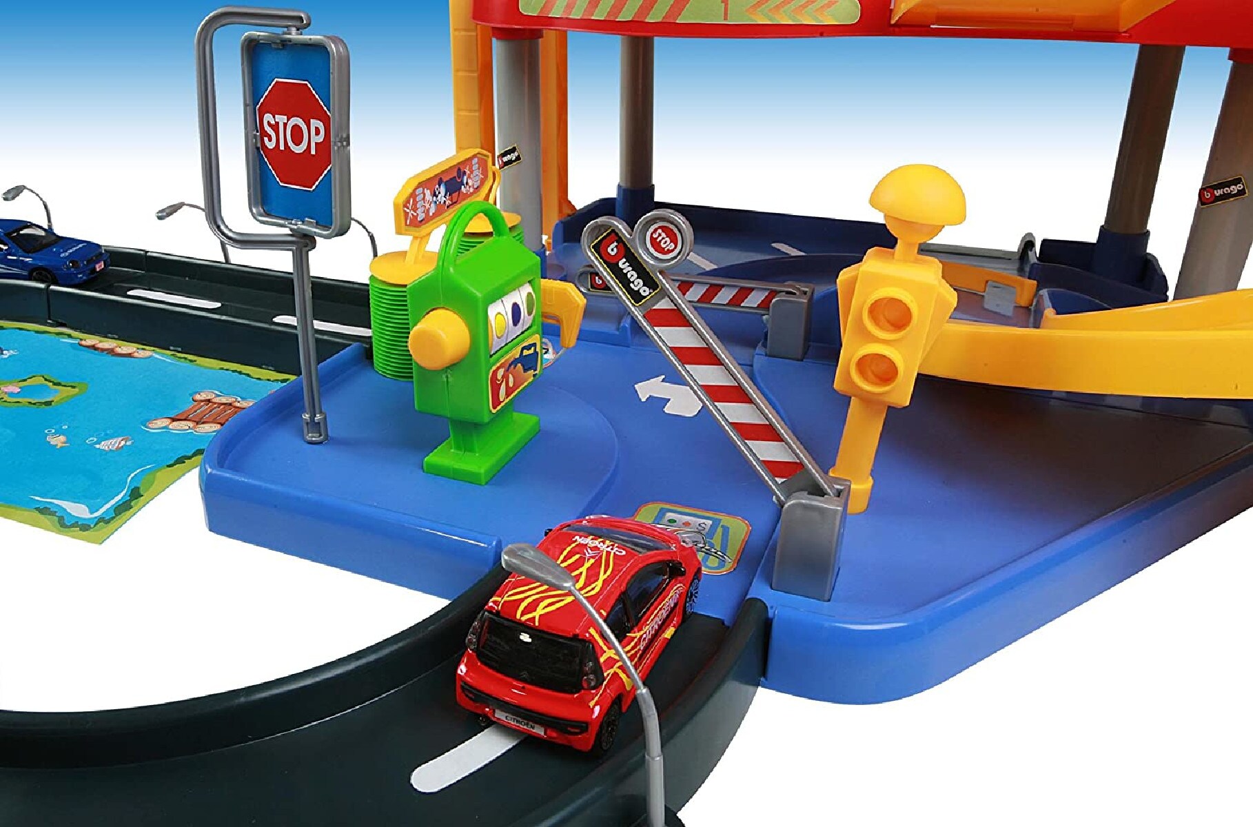 Bburago 18-30025 - Spielset - Street Fire Parkgarage Spielgarage Parkhaus Spielzeugautos