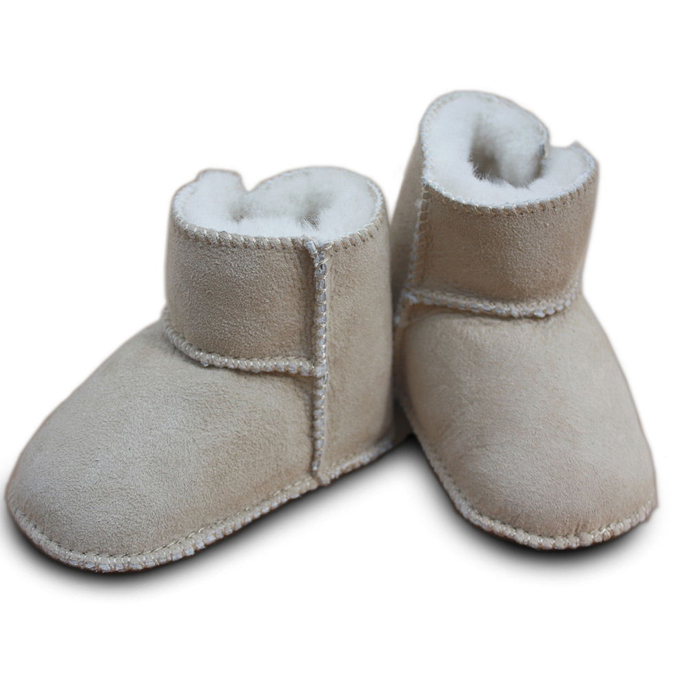 Heitmann FelleHeitmann Felle   Baby Lammfellschuhe mit Klettverschluss sand 22/23