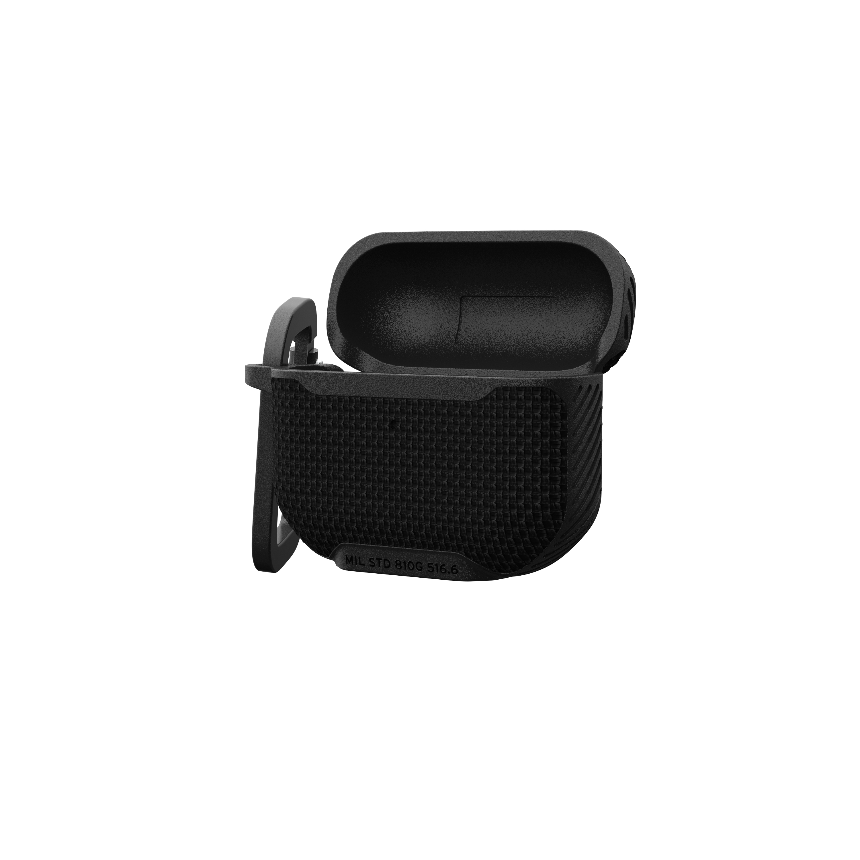 AirPods (3. Generation) Nylon Schutzhülle mit Karabinerhaken Metropolis (104126114040) - Schwarz