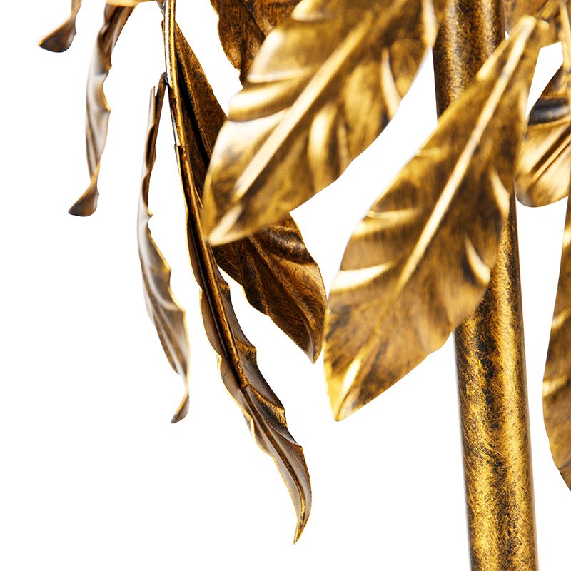 Vintage vloerlamp antiek goud 30 cm zonder kap - Linden