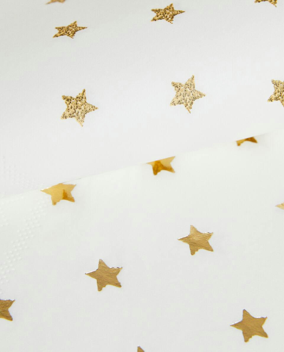 Guardanapos de papel com estampa de estrela de Natal (pacote com 20)