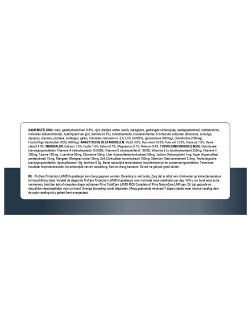 Prins Procare Protection Hypoallegenic Lam - Hondenvoer