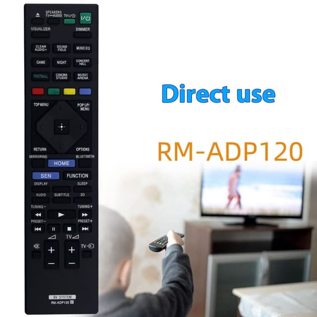 Udskiftning af fjernbetjening til RM-ADP120 til Sony Home Theater Player