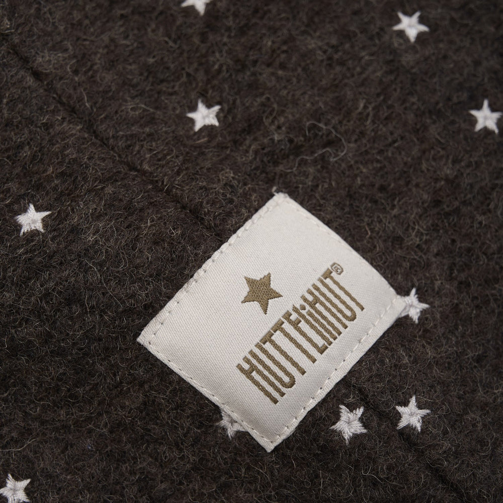 Køb Huttelihut Dark Brown Melange Elefanthue All Over Emb. Uld
