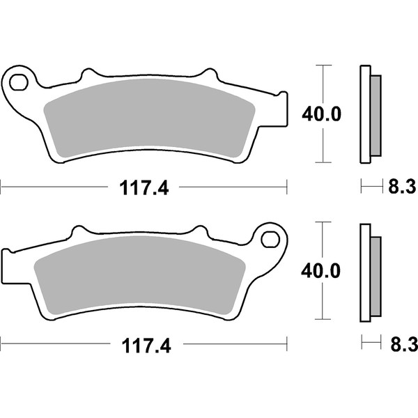 SBS - Plaquettes de frein 159MS (761)