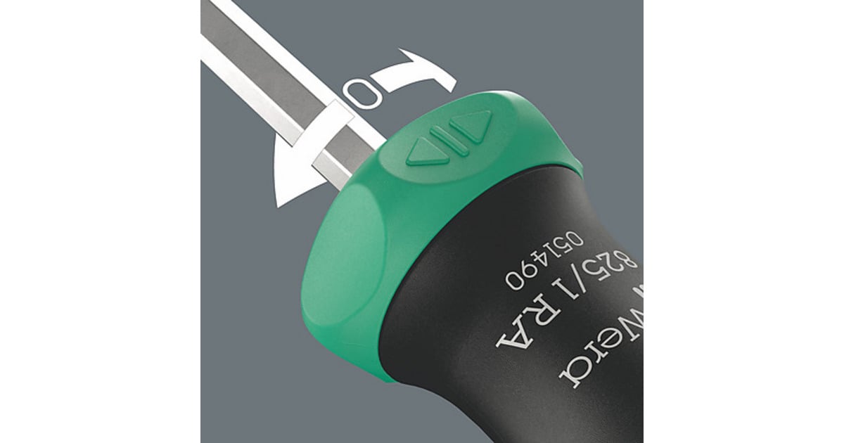 WeraKraftform Kompakt 27 RA 1, 6‑delig bitset  (Zwart/groen)