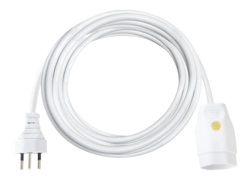 Brennenstuhl Verlängerungskabel 5 m T13-T12 T12-Stecker, T13-Kupplung, 5 m, weiss