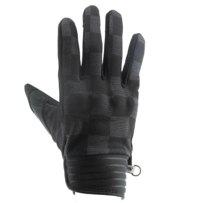 Gants Helstons SIMPLE ETE DAMIER - Noir / Gris