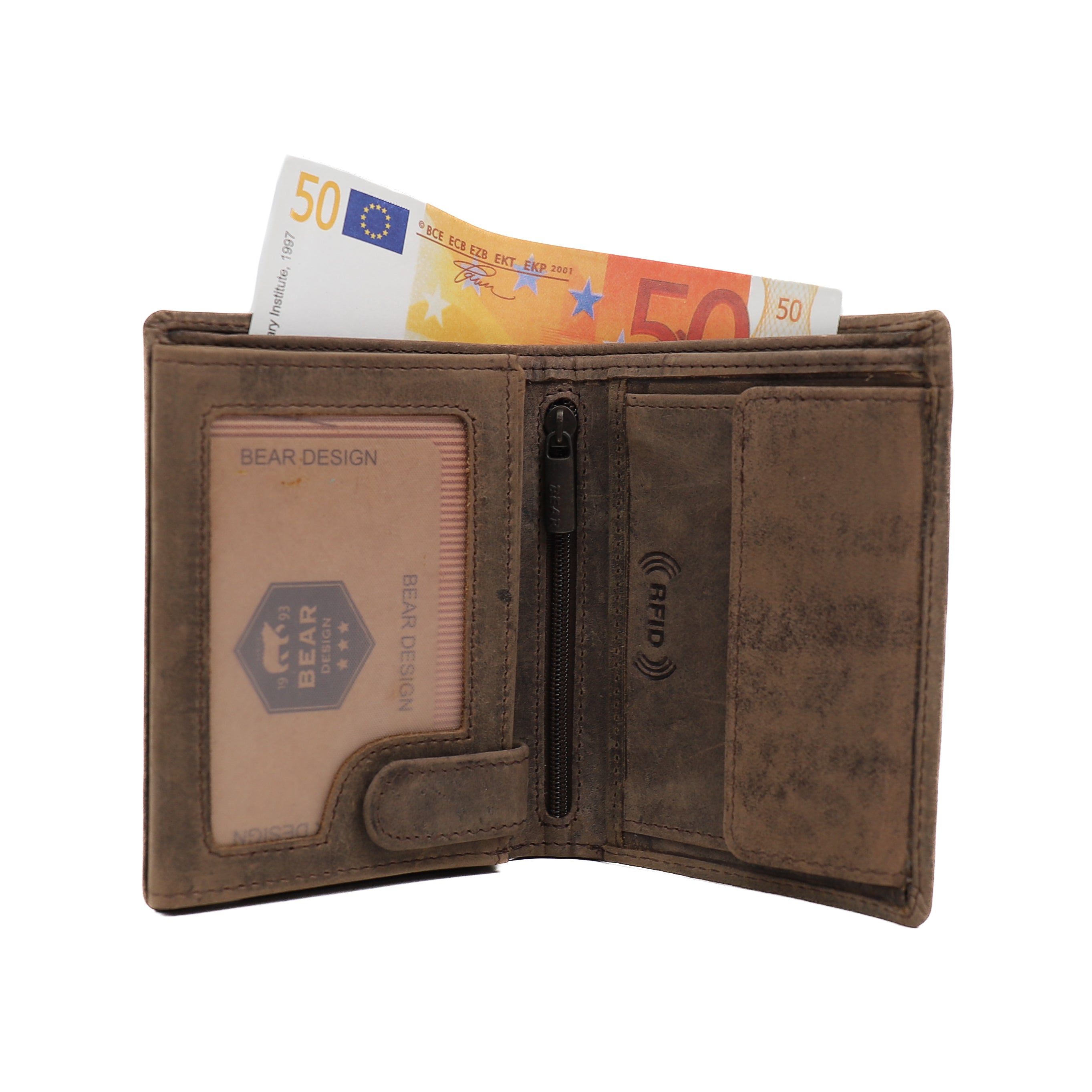 Billfold 'Klaas' bruin Bruin