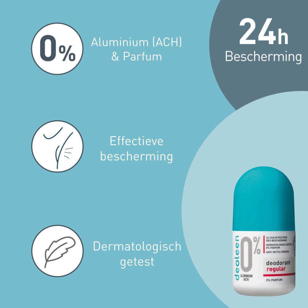 Deoleen Deodorant Roller 0% Regular50 ml