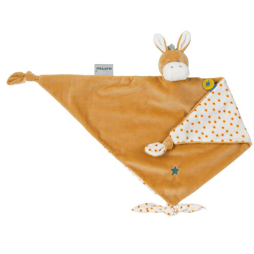 Maxi doudou Félix&Léo âne multicolore - NATTOU