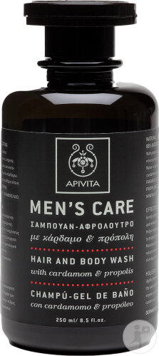 Apivita Men’s Care Shampoing Corps & Cheveux Flacon 250ml
