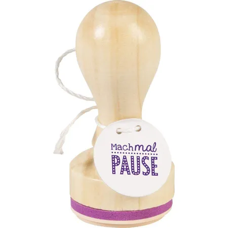 Heyda Stempel rund Mach mal Pause