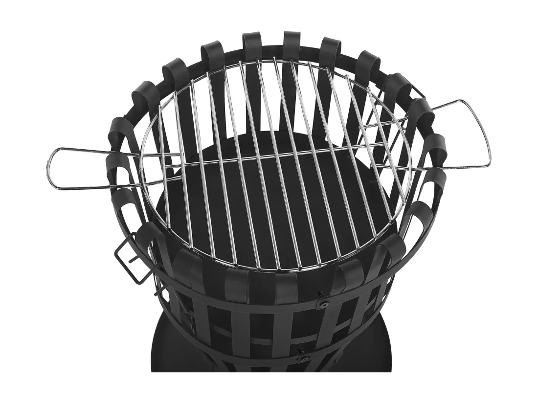 Foyer avec grille PULO Métal Noir