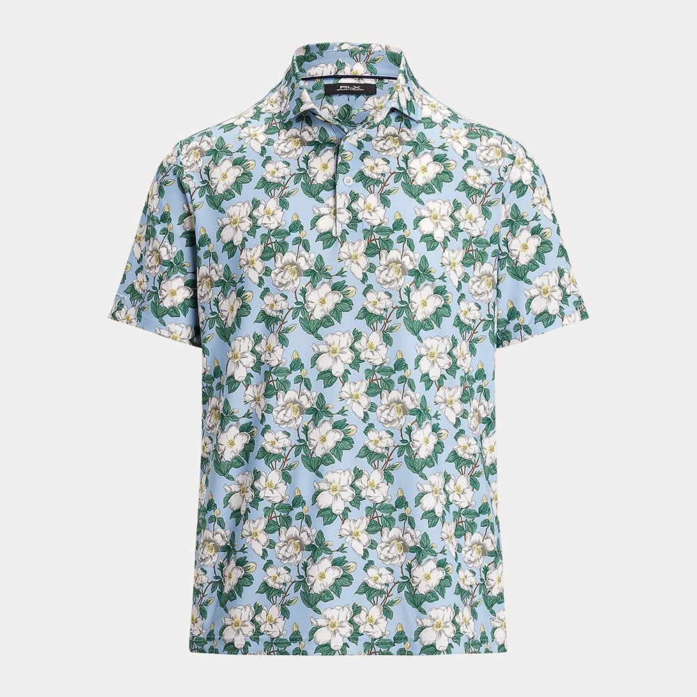 RLX Classic Fit Pique Herre Blå Floral