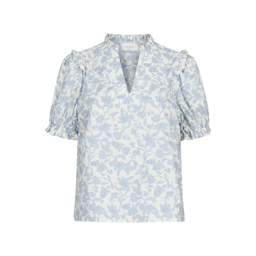 Neo Noir Rosalie Garden Elegance Bluse, Light Blue, 36
