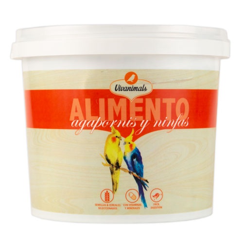 Alimento Vivanimals para periquitos e calopsitas.