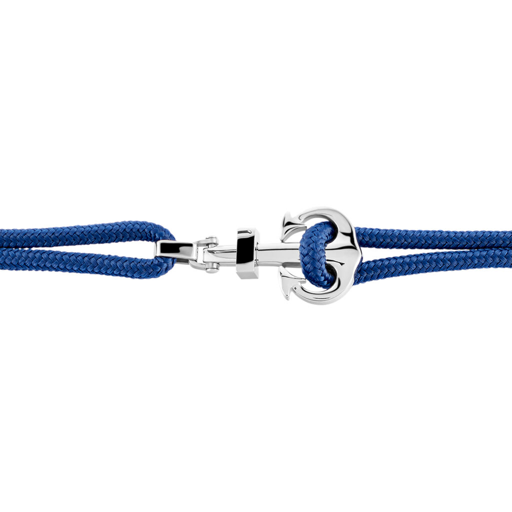 Bracelet Acier Blanc Analya Cordon