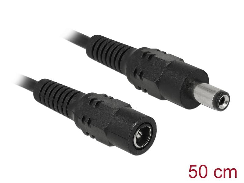 Delock Kabel DC Verlängerung 5.5 x 2.1 mm, 50 cm Delock Kabel DC Verlängerung 5.5 x 2.1 mm Stecker > Buchse