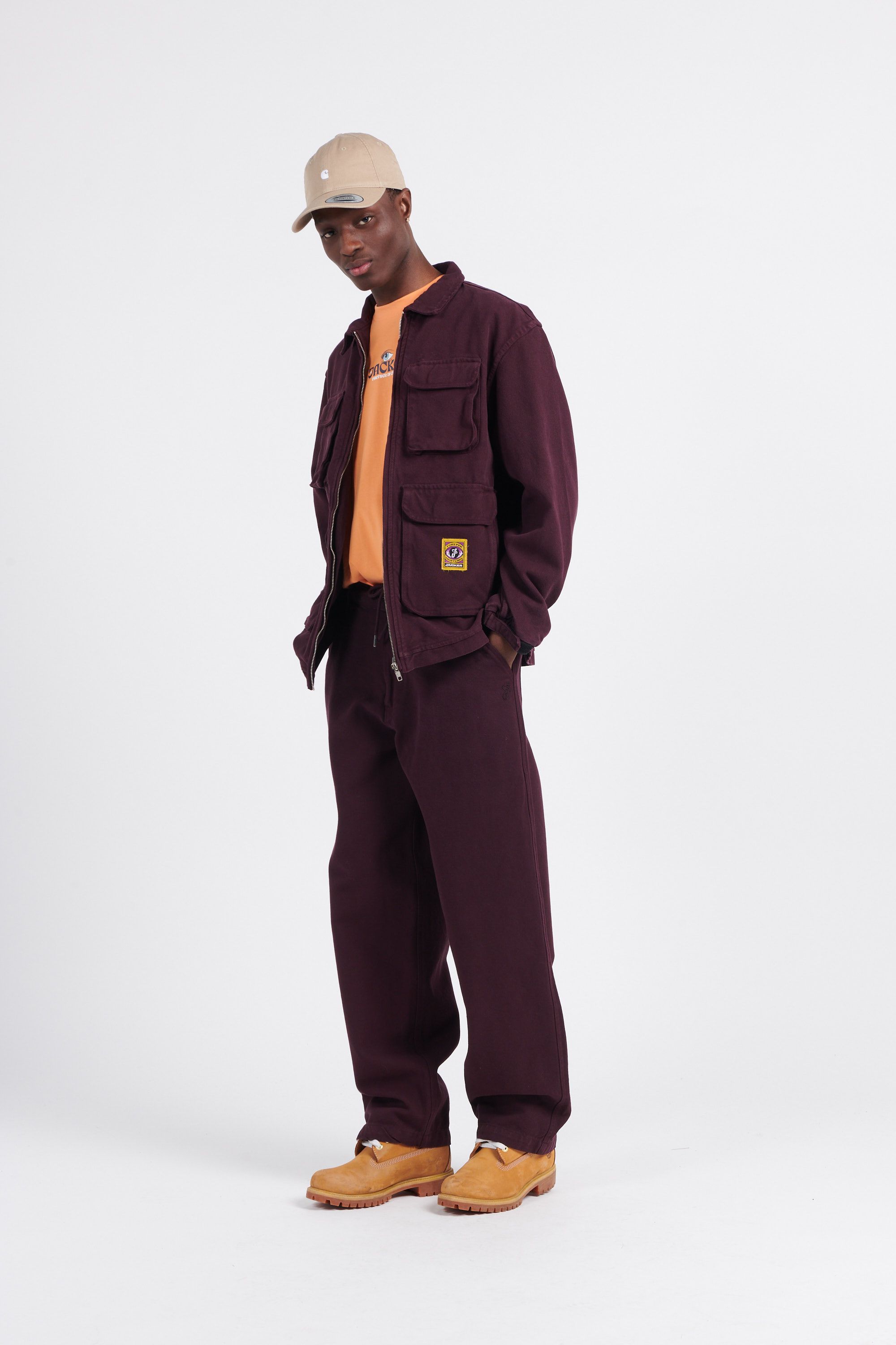 JACKER Veste Hustlers Dyed Jacket Violet