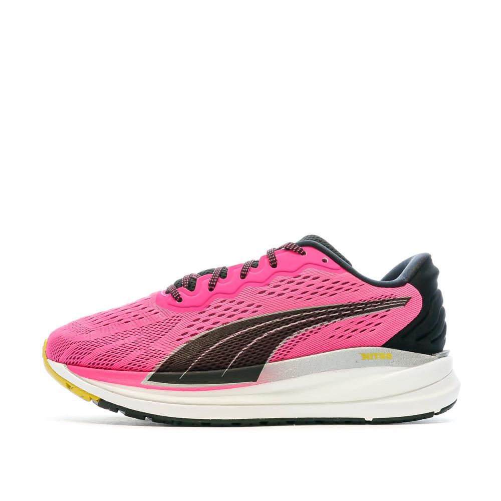 Puma Chaussures de Running Noir/Rose Femme Puma Magnify Nitro
