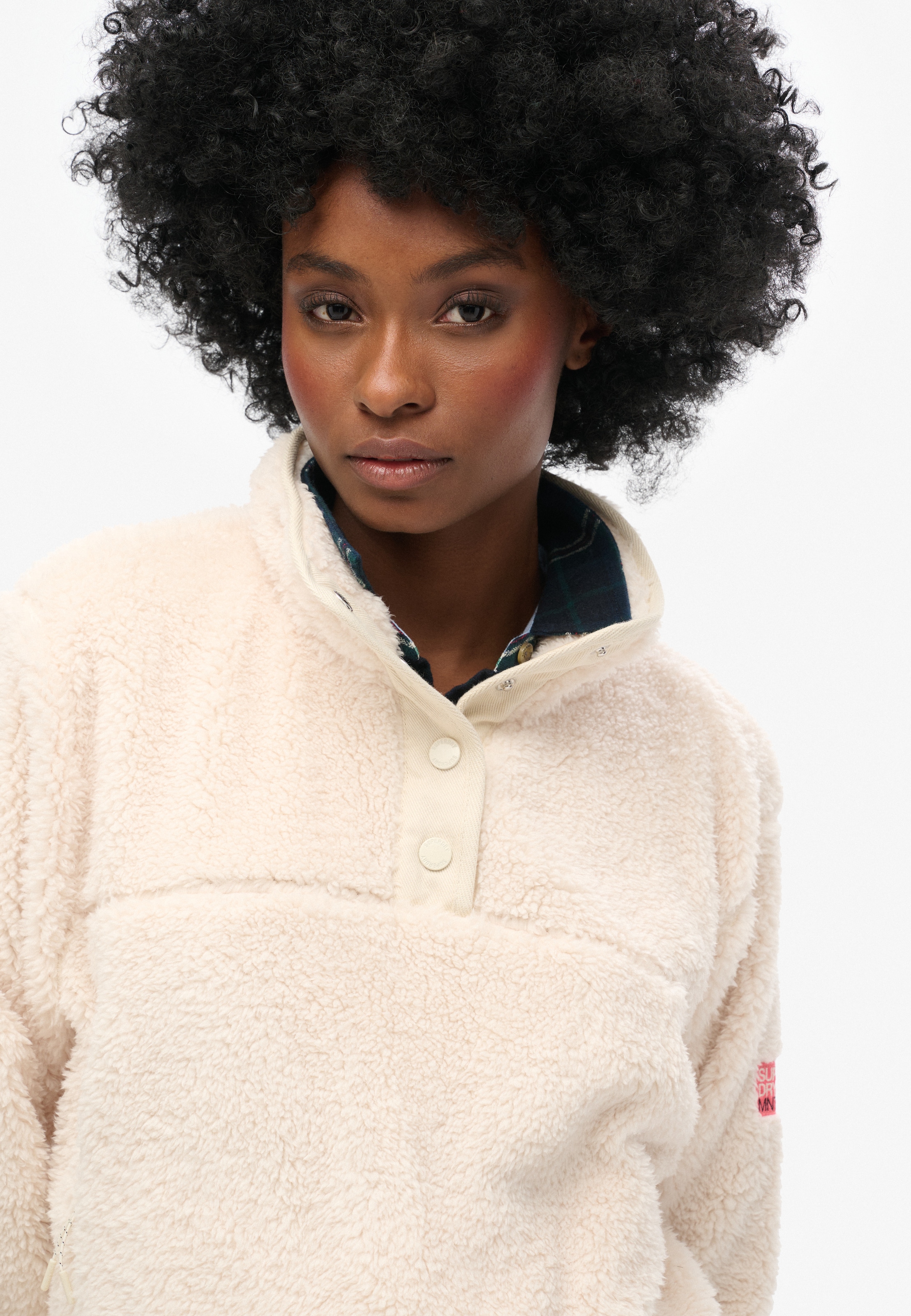 Superdry Fleecepullover »SUPER SOFT HENLEY«