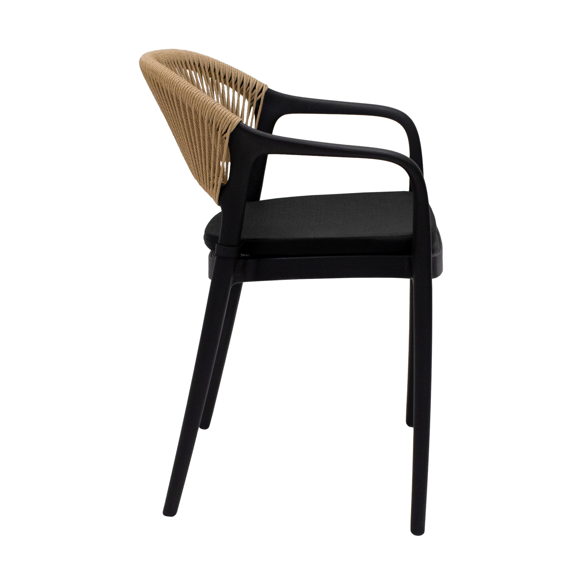 Kick Tuinstoel Coco - Zwart/beige