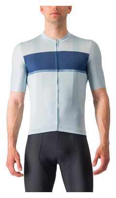 Maillot Manches Courtes Castelli Tradizione Bleu/Bleu Clair