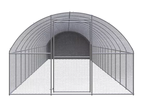 Poulailler d'extérieur 3x16x2 m Acier galvanisé