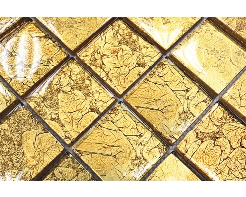 Glasmozaïek XCM 8GO25 goud 30x30 cm