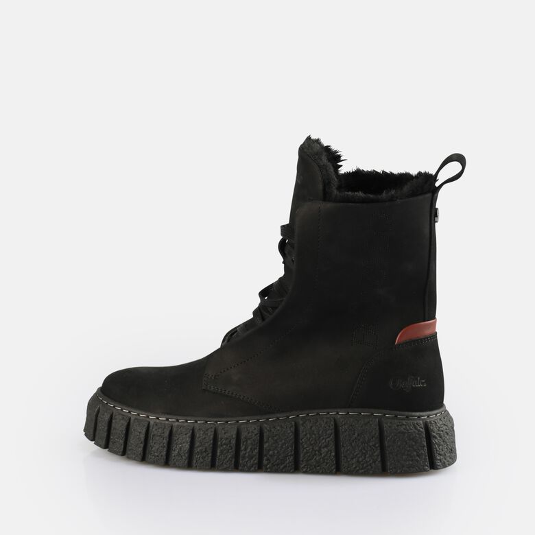 Rampa Lace Up HI Warm Bottines, noir
