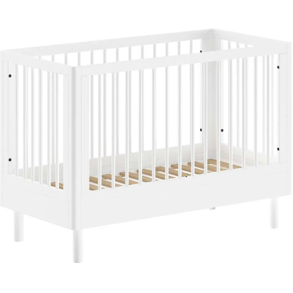 Babybed Forrest 60 x 120cm - verstelbaar - wit beukenhout