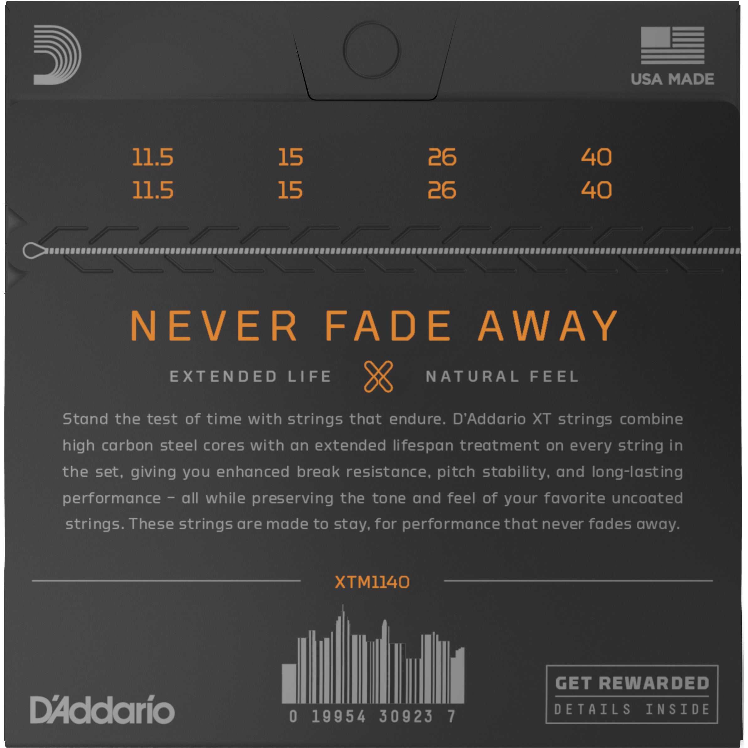 D'Addario XTM1140 Phosphor Bronze Medium 11-40