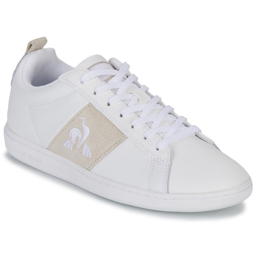 Le Coq Sportif - COURTCLASSIC W PREMIUM - Blanc / Beige
