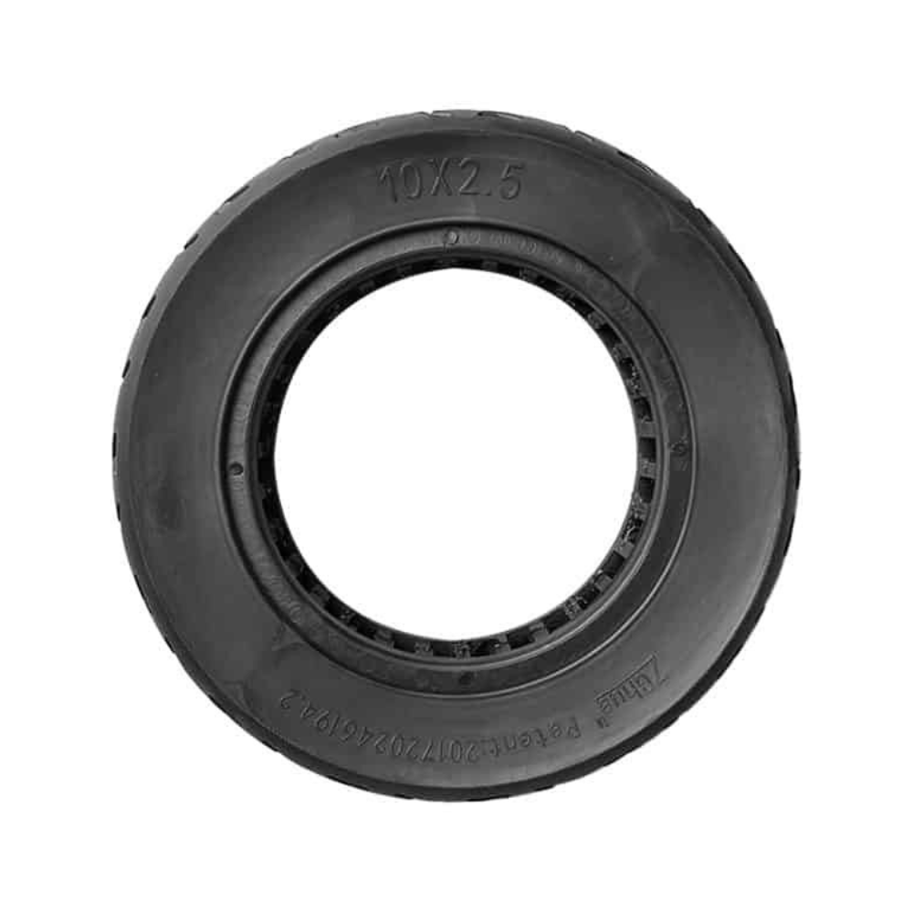 Pneu Plein 10 Pouces (10x2,50) Increvable pour Trottinette Électrique (Dualtron, Kaabo, Speedtrott, Speedway, Zero et Autres) )