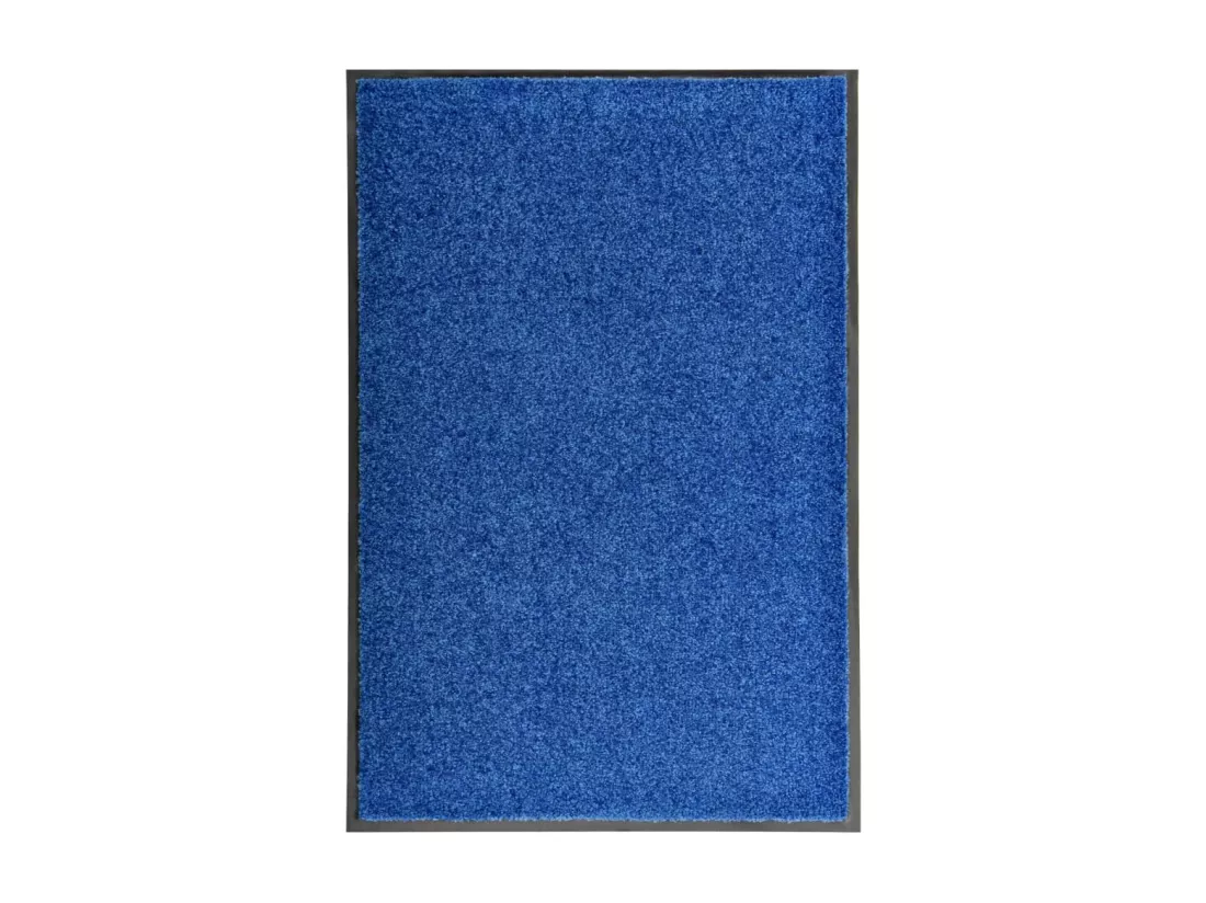Paillasson lavable Bleu 60x90 cm