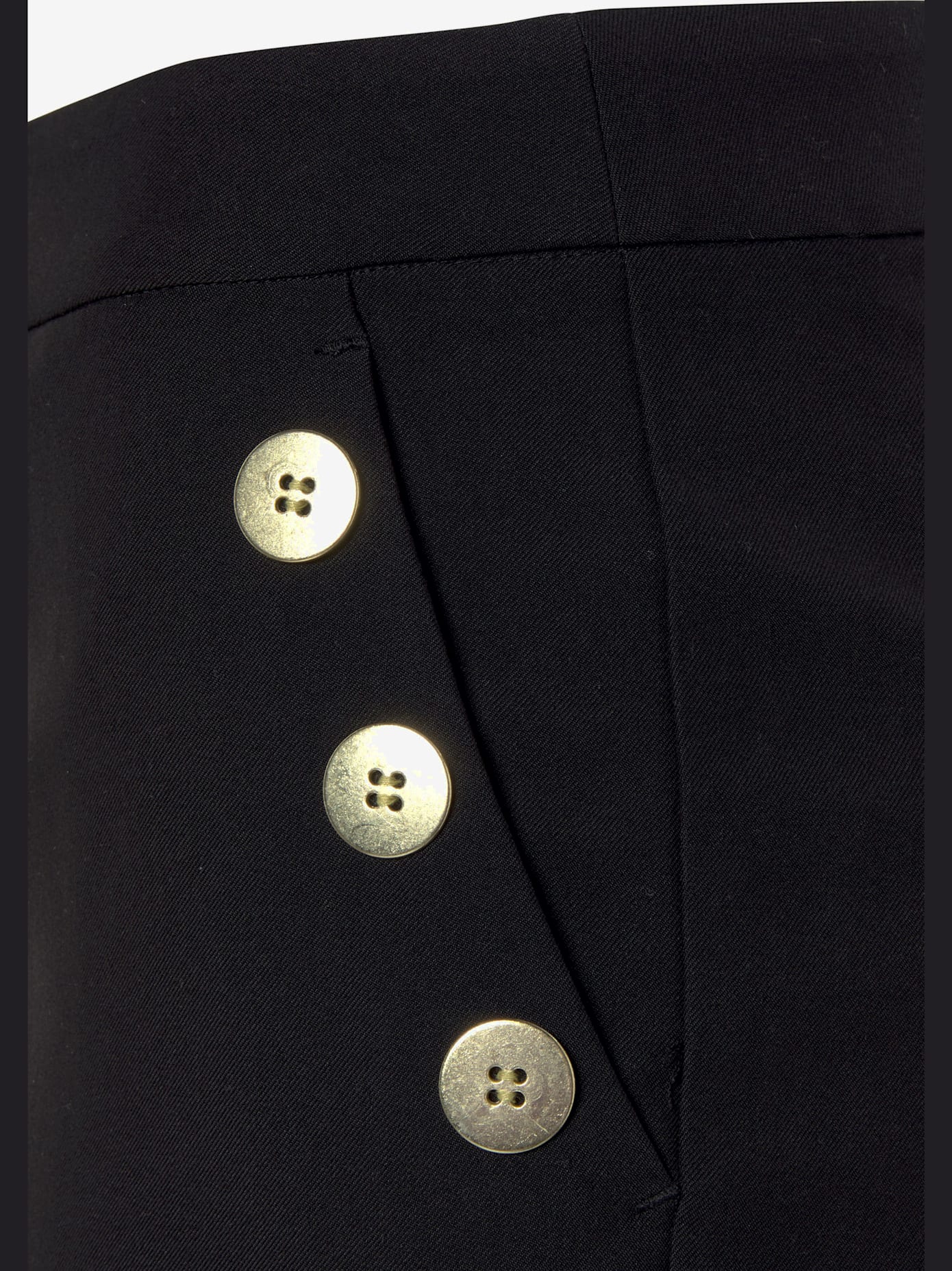 Pantalon plissé bouton coulissant et fermeture à glissière devant