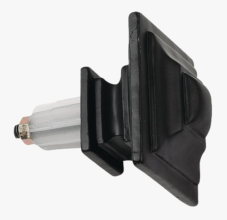 Endestykke 2pk svart - 22/25 mm