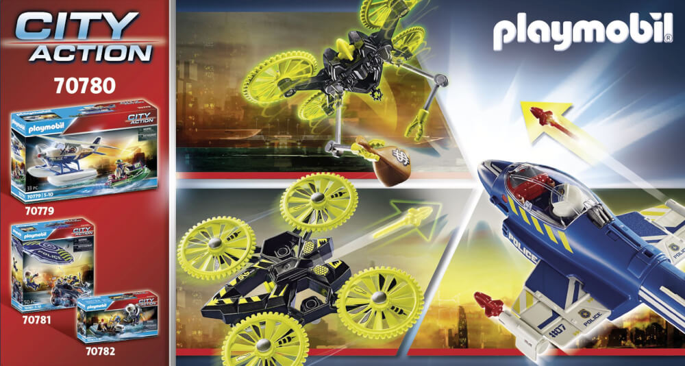 PLAYMOBIL 70780 Polizei-Jet: Drohnen-Verfolgung