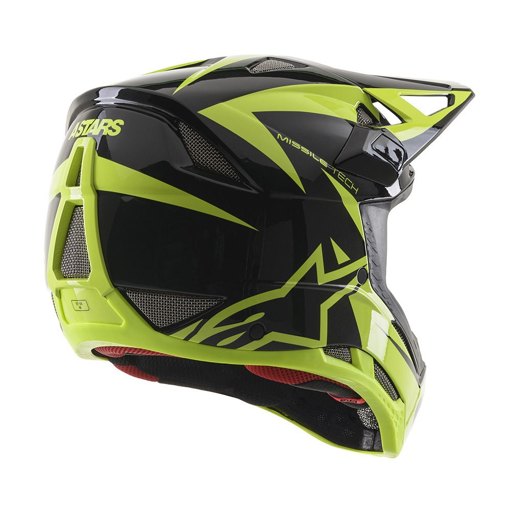Alpinestars MISSILE TECH AIRLIFT - Casque VTT noir/jaune fluo glossy
